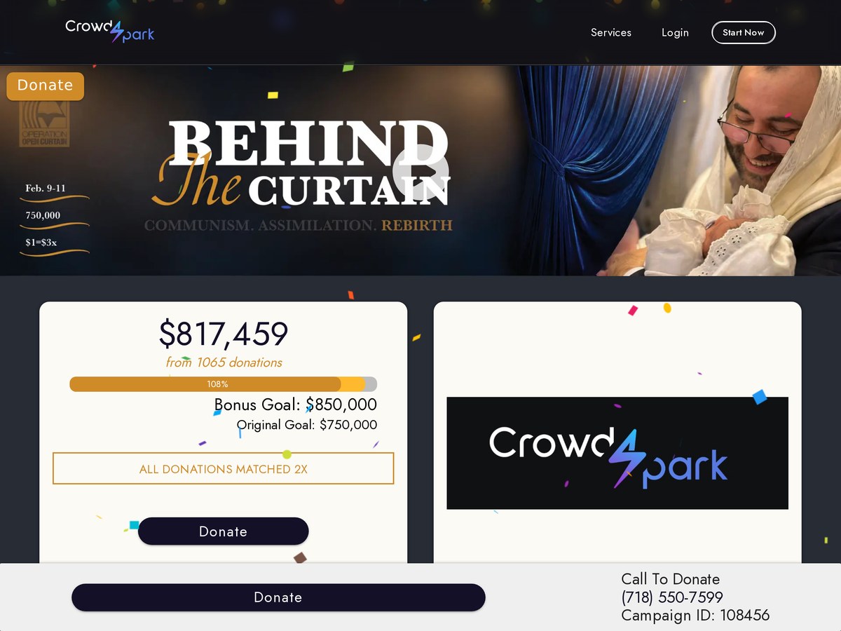 Behind the Curtain crowdfunding campaign that raised over $817,000